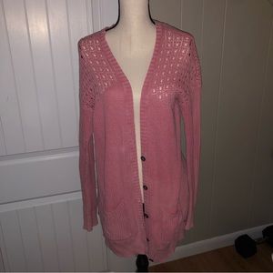 American eagle pink cardigan